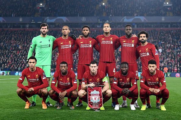 The Liverpool tea ahead of the encounter